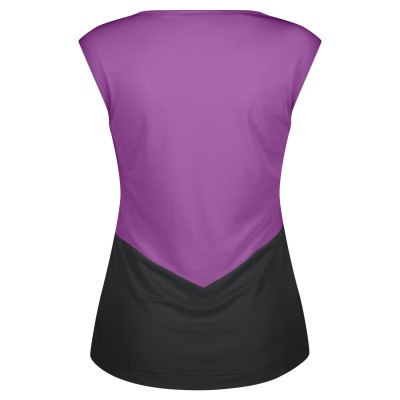 SCOTT TANK W'S TRAIL VERTIC DRI SS BLACK LIQUID PURPLE