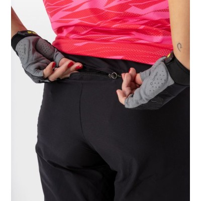 PANTALONE S/B DONNA OFF-ROAD GRAVEL SIERRA NERO