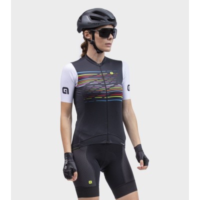 ALE MAGLIA M/C DONNA PRS LOGO NERO