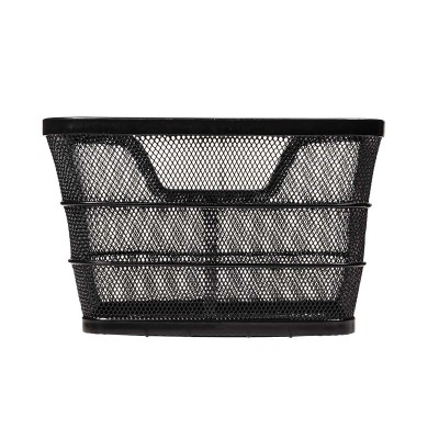 BRN CESTO ANTERIORE INTRECCIO RETTANGOLO NERO