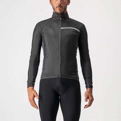 CASTELLI SQUADRA STRETCH JACKET SILVER GRAY