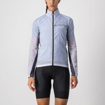 CASTELLI SQUADRA STRETCH W JACKET SILVER GRAY