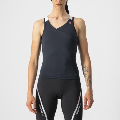 CASTELLI SOLARIS TOP LIGHT BLACK WITHE