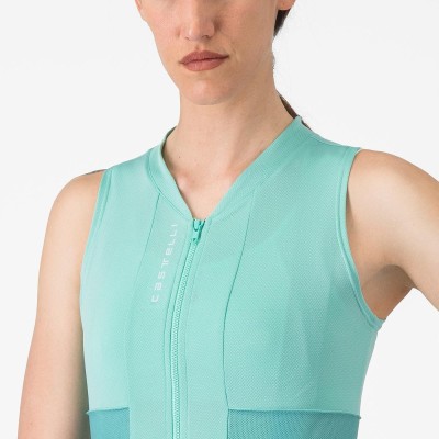CASTELLI ANIMA 4 SLEEVELESS POOL BLUE