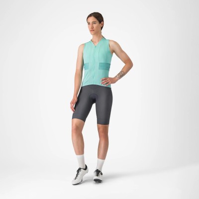 CASTELLI ANIMA 4 SLEEVELESS POOL BLUE