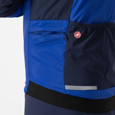 CASTELLI FLY THERMAL JACKET VIVID BLUE BELGIAN BLUE