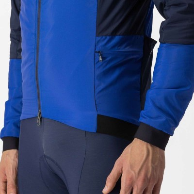 CASTELLI FLY THERMAL JACKET VIVID BLUE BELGIAN BLUE