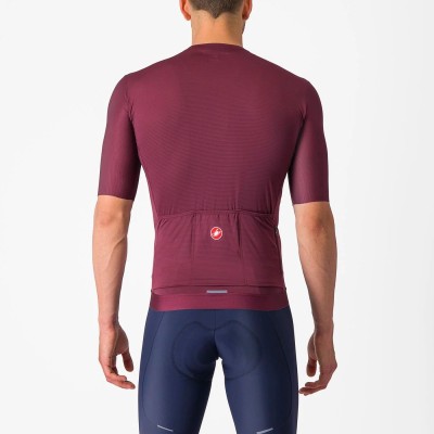 CASTELLI ESPRESSO JERSEY DEEP BORDEAUX/SILVER MOON