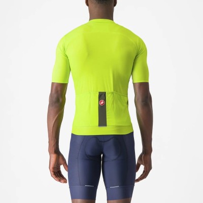 CASTELLI ELEMENTS JERSEY ELECTRIC LIME DEEP GREEN