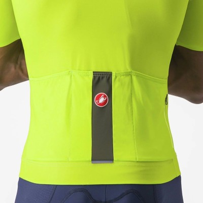 CASTELLI ELEMENTS JERSEY ELECTRIC LIME DEEP GREEN
