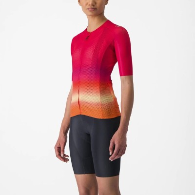 CASTELLI CLIMBER'S 4.0 W HIBISCUS PINK ORANGE