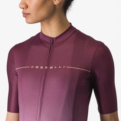 CASTELLI SALITA JERSEY DEEP BORDEAUX DEEP PURPLE IVORY