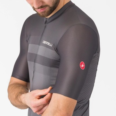 CASTELLI SIMBOLO JERSEY SMOKY GRAY/DARK GRAY