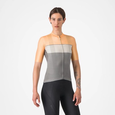 CASTELLI ELEGANTE JERSEY W GUNMETAL GRAY/SILVER MOON-SOFT