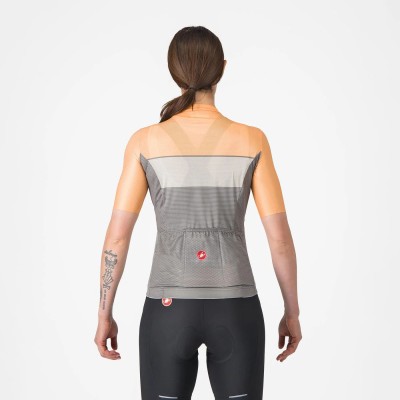 CASTELLI ELEGANTE JERSEY W GUNMETAL GRAY/SILVER MOON-SOFT