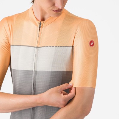 CASTELLI ELEGANTE JERSEY W GUNMETAL GRAY/SILVER MOON-SOFT