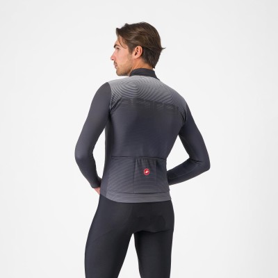 CASTELLI APICE THERMAL JERSEY DARK GRAY/SMOKY GRAY-SILVER GREY