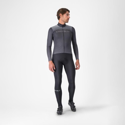 CASTELLI APICE THERMAL JERSEY DARK GRAY/SMOKY GRAY-SILVER GREY
