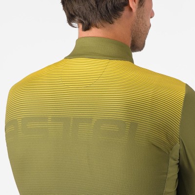 CASTELLI APICE THERMAL JERSEY SAGE/TWILIGHT BLUE-MANGO MOJITO