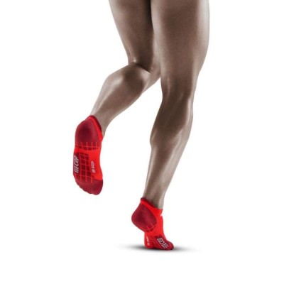 CEP ULTRALIGHT NO SHOW SOCKS LAVA DARK RED