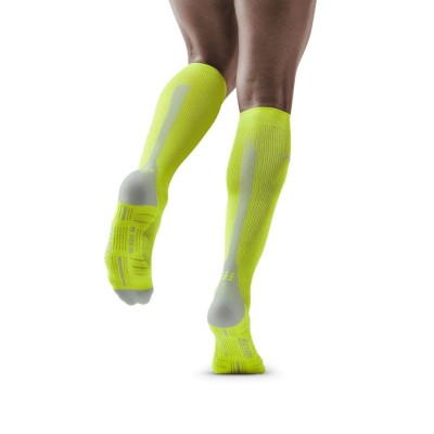 CEP RUN SOCKS 3.0 MEN LIME LIGHT GREY