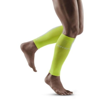 CEP CALF SLEEVES 3.0 MEN LIME LIGHT GREY