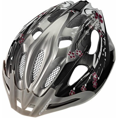 CRATONI CASCO SIRON WOMAN SILVER BLACK WHITE GLOSSY