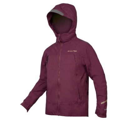ENDURA MT500 WATERPROOF JKT II AUBERGINE