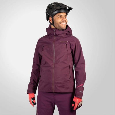 ENDURA MT500 WATERPROOF JKT II AUBERGINE