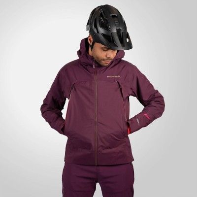 ENDURA MT500 WATERPROOF JKT II AUBERGINE