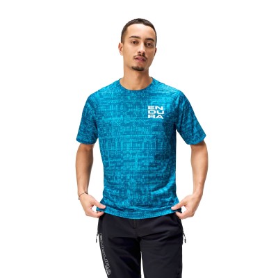 ENDURA GRID LTD PRINTED S/S AZZURRO