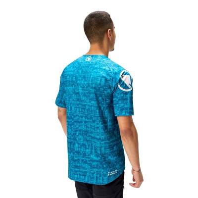ENDURA GRID LTD PRINTED S/S AZZURRO
