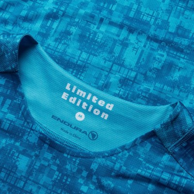 ENDURA GRID LTD PRINTED S/S AZZURRO