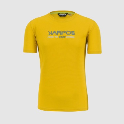 KARPOS VAL FEDERIA TEE LEMON CURRY PRINT