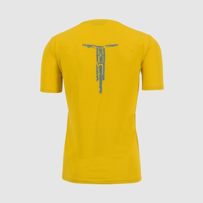 KARPOS VAL FEDERIA TEE LEMON CURRY PRINT