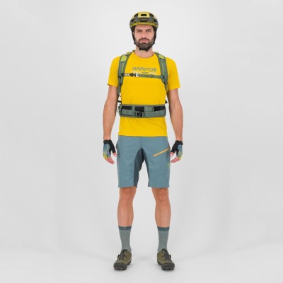 KARPOS VAL FEDERIA TEE LEMON CURRY PRINT