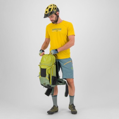 KARPOS VAL FEDERIA TEE LEMON CURRY PRINT