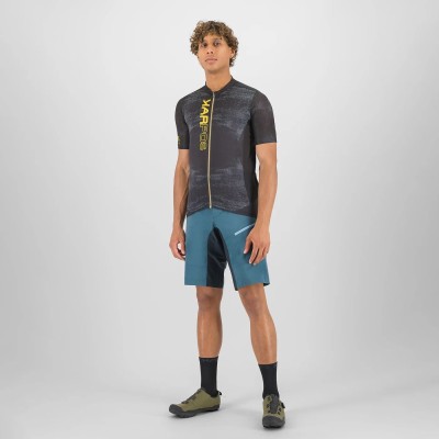 KARPOS LGREEN FIRE JERSEY BLACK/LEMON CURRY