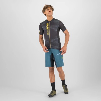 KARPOS LGREEN FIRE JERSEY BLACK/LEMON CURRY