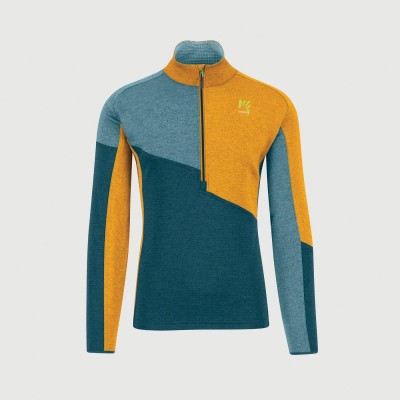 KARPOS FEDERIA FLEECE HALF ZIP STARGAZER SMOKE GOLDEN