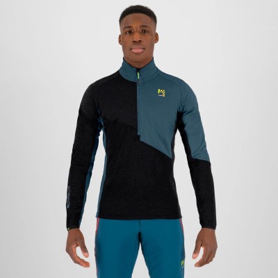 KARPOS FEDERIA FLEECE HALF ZIP BLACK MIDNIGHT