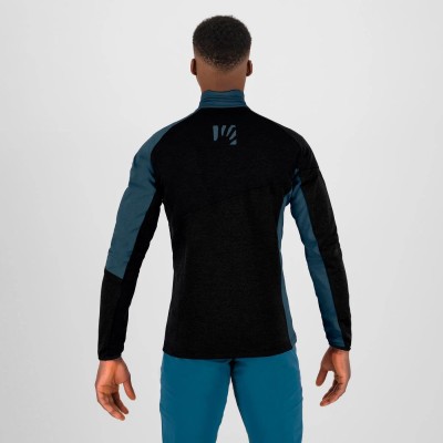 KARPOS FEDERIA FLEECE HALF ZIP BLACK MIDNIGHT