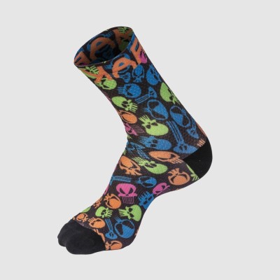 KARPOS GREEN FIRE SOCKS BLACK MULTICOLOR