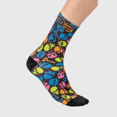 KARPOS GREEN FIRE SOCKS BLACK MULTICOLOR