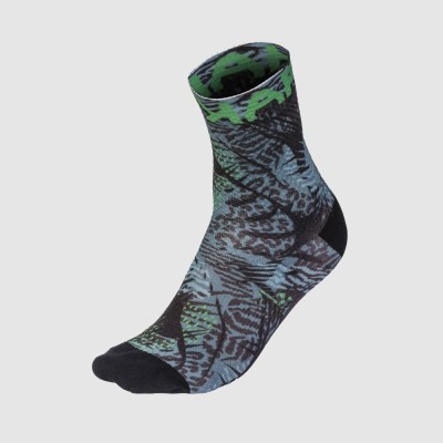 KARPOS GREEN FIRE SOCKS BLACK MULTICOLOR