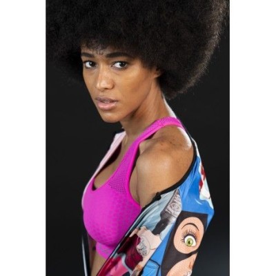 MB WEAR TOP DONNA FREEDOM ROSA GRIGIO