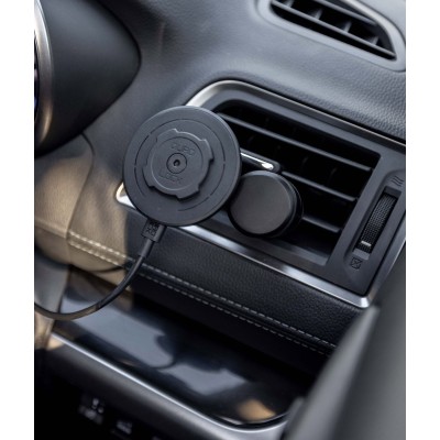 QUADLOCK TESTA CARICABATTERIE WIRELESS MAGNETICA BLACK