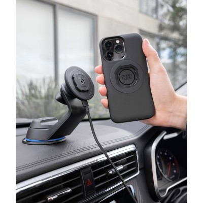 QUADLOCK TESTA CARICABATTERIE WIRELESS MAGNETICA BLACK