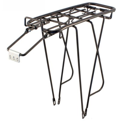 PORTAPACCO POSTERIORE  ACCIAIO CLASSIC PLUS 26"-28" - NERO