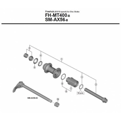 CORPO RUOTA LIBERA COMPLETO FH-MT400B